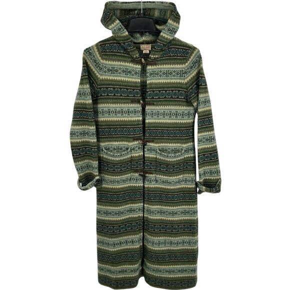 Polo by Ralph Lauren Sweaters - VTG Women's Green Polo Ralph Lauren Lambswool Fair Isle Long Cardigan Sweater~ M